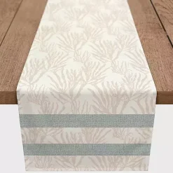 Kirklands Home Neutral Coral Stripe Table Runner, 90 in. Outlet