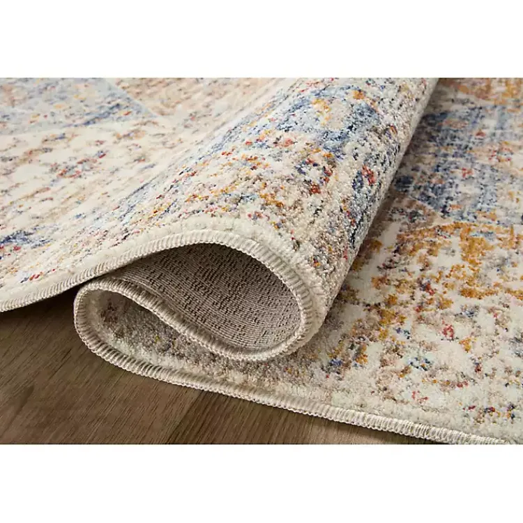 Kirklands Home Neutral Diamond Patchwork Area Rug, 7x10