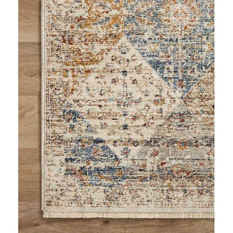 Kirklands Home Neutral Diamond Patchwork Area Rug, 7x10