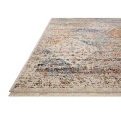 Kirklands Home Neutral Diamond Patchwork Area Rug, 7x10