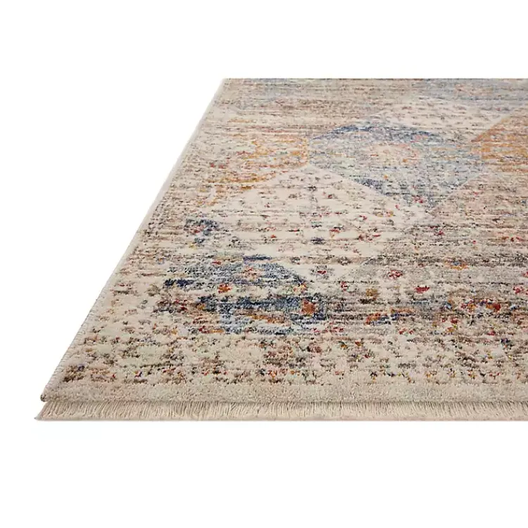 Kirklands Home Neutral Diamond Patchwork Area Rug, 7x10