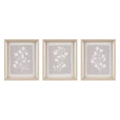 Kirklands Home Neutral Floral Sprigs 3-pc. Framed Art Set Online