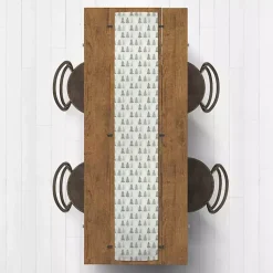 Christmas Dining & Entertaining>Kirklands Home Neutral Tree Pattern Table Runner Green