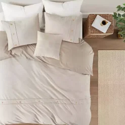Kirklands Home Neutral Holland 5-pc. King Comforter Set Tan New