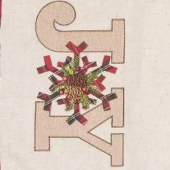 Kirklands Home Neutral Joy Christmas Table Runner Tan Clearance