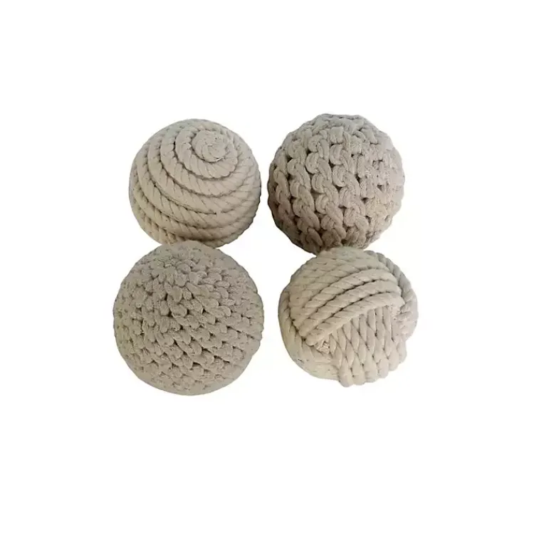 Bowl Filler>Kirklands Home Neutral Jute Rope Orbs, Set of 4