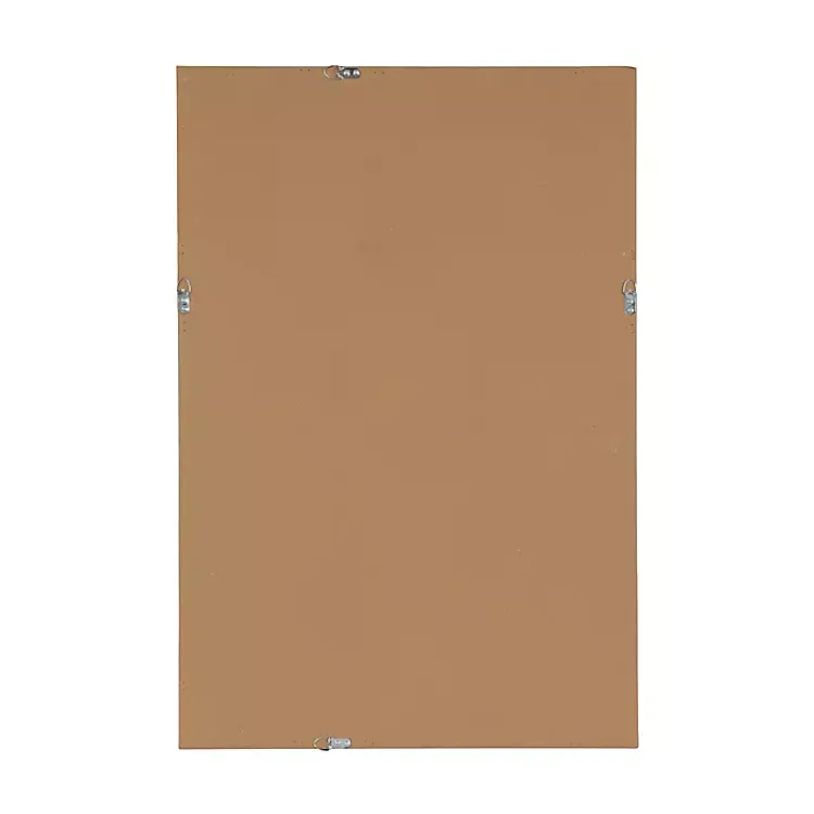 Kirklands Home Neutral Linen Beveled Wall Mirror Outlet