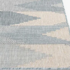 Kirklands Home Neutral Melbourne Indoor/Outdoor Area Rug, 5x7 Gray New