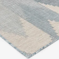 Kirklands Home Neutral Melbourne Indoor/Outdoor Area Rug, 5x7 Gray New