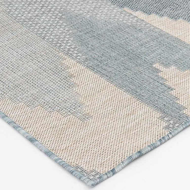 Kirklands Home Neutral Melbourne Indoor/Outdoor Area Rug, 5x7 Gray New
