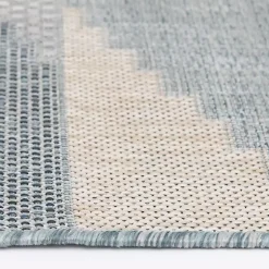 Kirklands Home Neutral Melbourne Indoor/Outdoor Area Rug, 5x7 Gray New
