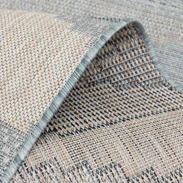 Kirklands Home Neutral Melbourne Indoor/Outdoor Area Rug, 5x7 Gray New