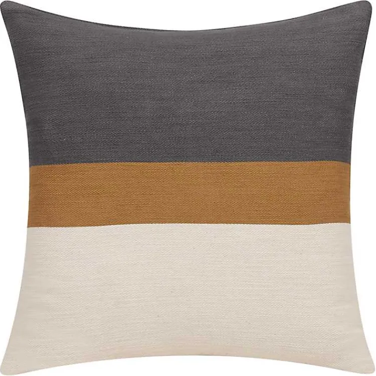 Pillows>Kirklands Home Neutral Modern Stripe Pillow