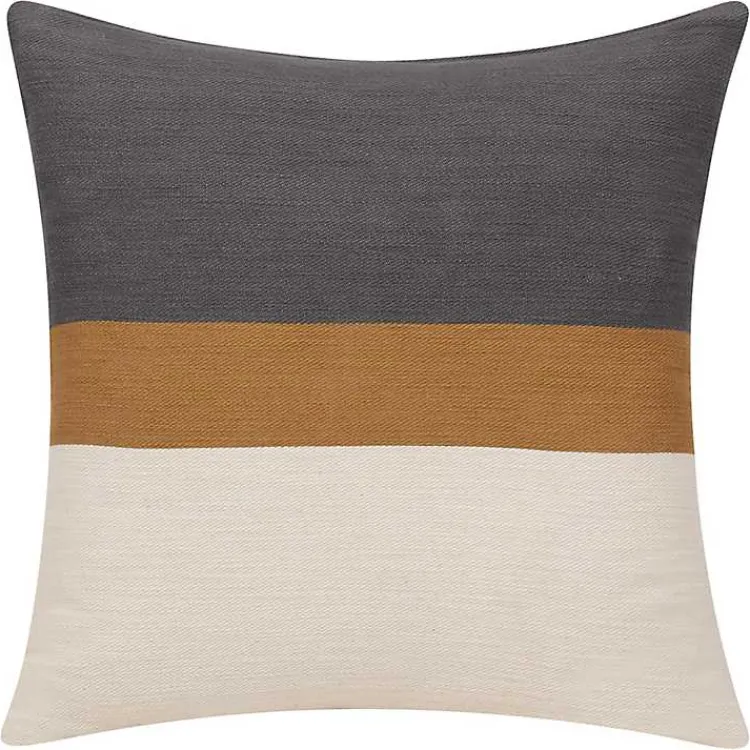 Pillows>Kirklands Home Neutral Modern Stripe Pillow