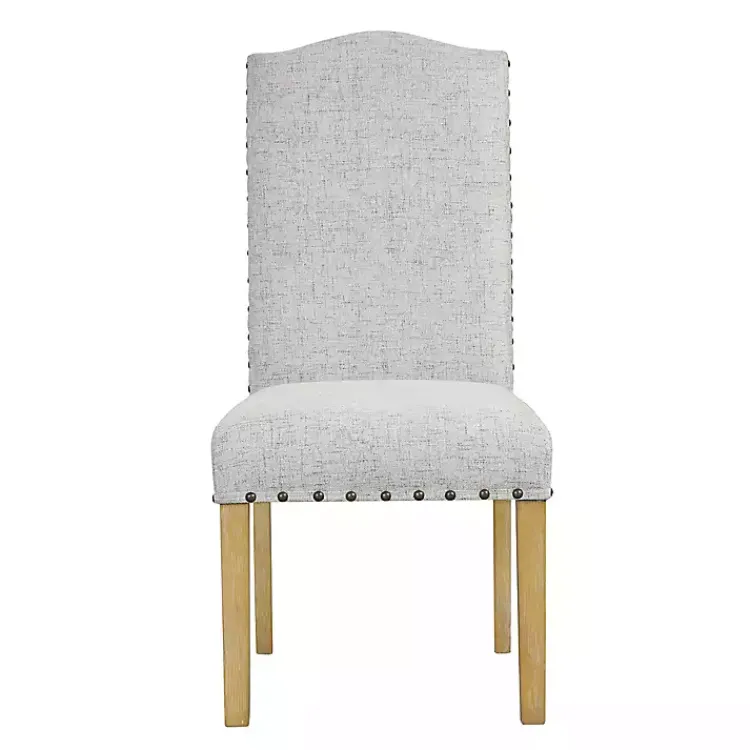 Kirklands Home Neutral Nailhead Parsons Dining Chairs, Set of 2 Multi Hot