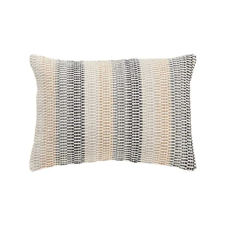 Pillows>Kirklands Home Neutral Ombre Stripe Throw Pillow Multi