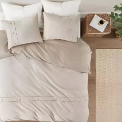 Kirklands Home Neutral Oversized 3-pc. Queen Duvet Cover Set Tan Sale