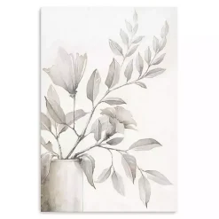 Kirklands Home Neutral Potted Plant Canvas Art Print Outlet