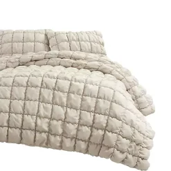 Kirklands Home Neutral Puff 3-pc. Full/Queen Comforter Set Tan