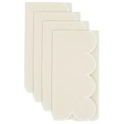 Kirklands Home Neutral Scalloped Edge Napkins, Set of 4 Tan Sale