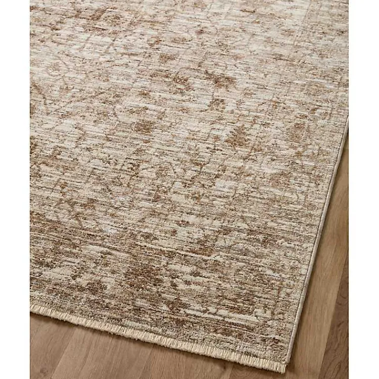 Kirklands Home Neutral Sorrento Medallion Area Rug, 7x10 Tan Clearance