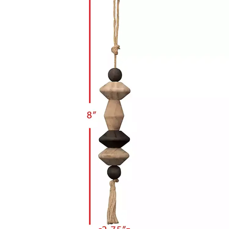 Decorative Accents>Kirklands Home Neutral Southwest Wood Bead Tassel