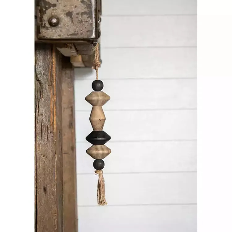 Decorative Accents>Kirklands Home Neutral Southwest Wood Bead Tassel
