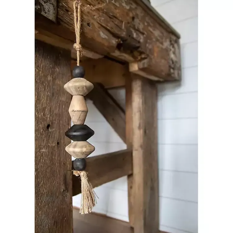 Decorative Accents>Kirklands Home Neutral Southwest Wood Bead Tassel