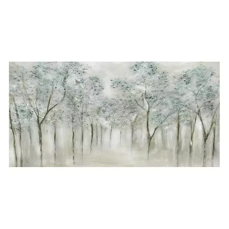 Kirklands Home Neutral Spring Giclee Canvas Art Print Gray Clearance
