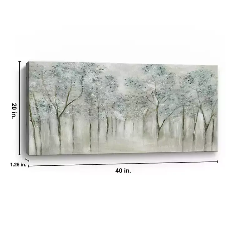 Kirklands Home Neutral Spring Giclee Canvas Art Print Gray Clearance