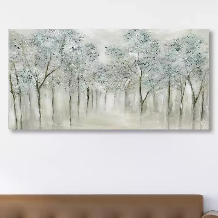 Kirklands Home Neutral Spring Giclee Canvas Art Print Gray Clearance
