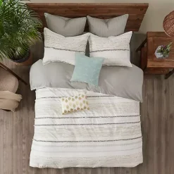 Kirklands Home Neutral Stripe King 3-pc. Comforter Set Discount
