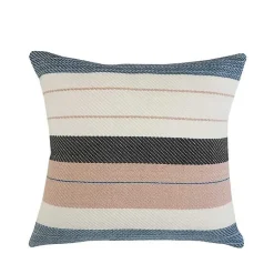 Kirklands Home Neutral Striped Outdoor Pillow Clearance