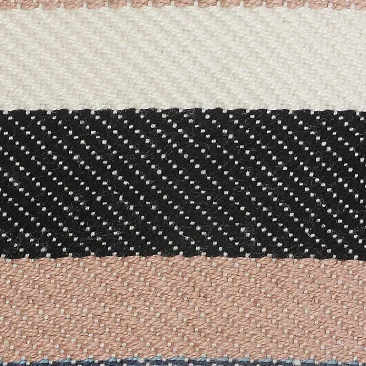 Kirklands Home Neutral Striped Outdoor Pillow Clearance