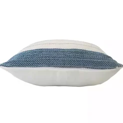 Kirklands Home Neutral Striped Outdoor Pillow Clearance