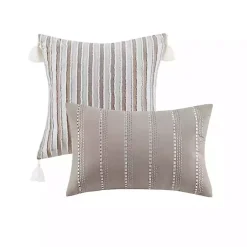 Kirklands Home Neutral Striped 5-pc. King Comforter Set