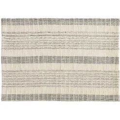 Kirklands Home Neutral Striped Woven Placemats, Set of 4 New
