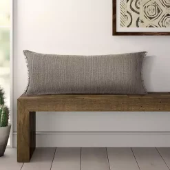 Pillows>Kirklands Home Neutral Lumbar Pillow Tan