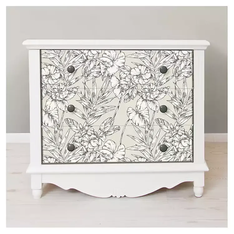 Kirklands Home Neutral Tropic Floral Peel & Stick Wallpaper Outlet