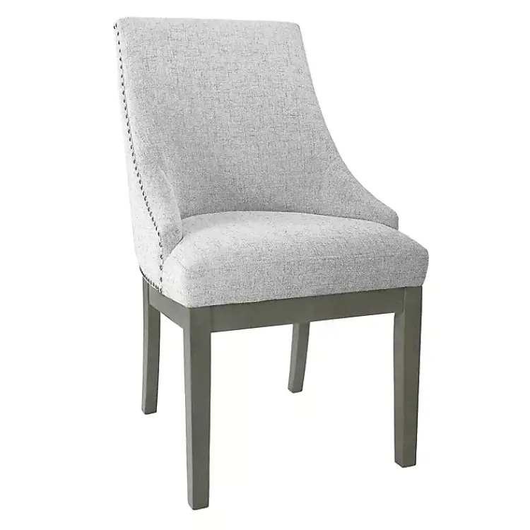 Kirklands Home Neutral Upholstered Barrel Dining Chair Multi New