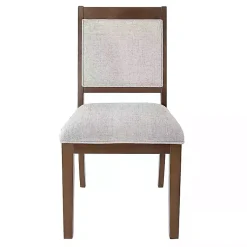 Kirklands Home Neutral Upholstered Wood Frame Chairs, Set of 2 Multi Discount