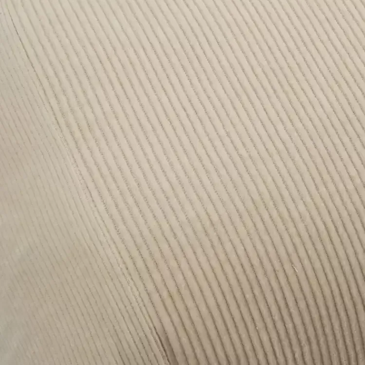 Pillows>Kirklands Home Neutral Velvet Corduroy Lumbar Pillow Tan