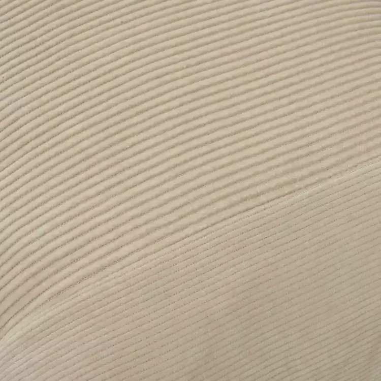 Pillows>Kirklands Home Neutral Velvet Corduroy Lumbar Pillow Tan