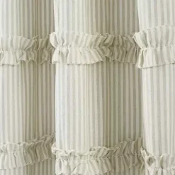 Kirklands Home Neutral Vintage Stripe Curtain Panel Set, 84 in. Outlet