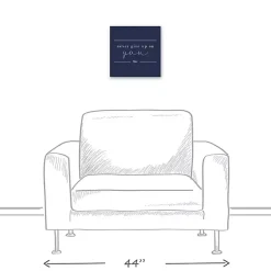Kirklands Home Never Give Up on You Canvas Art Print Blue Discount