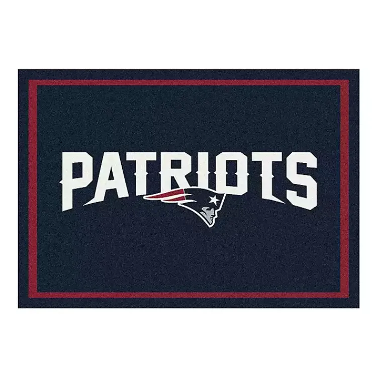 Kirklands Home New England Patriots Area Rug, 4x6 Black Clearance