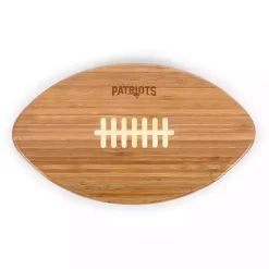 Kirklands Home New England Patriots Bamboo Football Cutting Board Tan Clearance