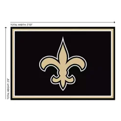 Kirklands Home New Orleans Saints Area Rug, 3x4 Clearance