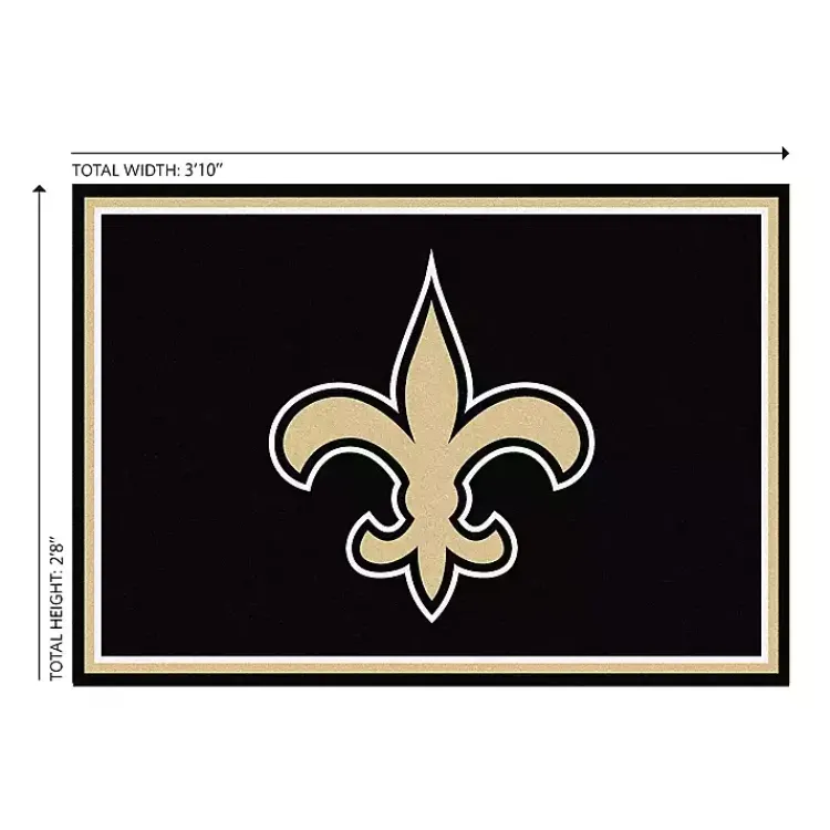 Kirklands Home New Orleans Saints Area Rug, 3x4 Clearance