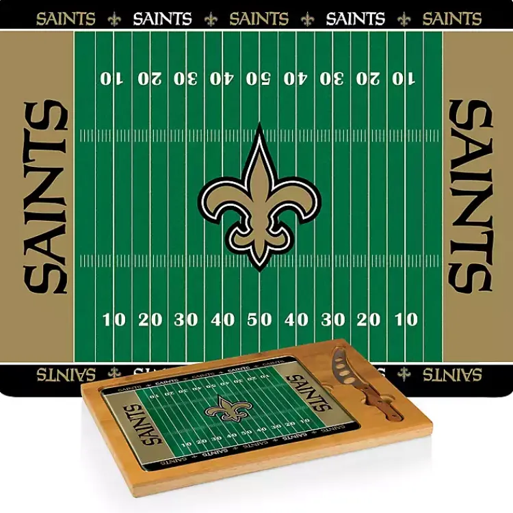 Kirklands Home New Orleans Saints Cutting Board & Knife Set New
